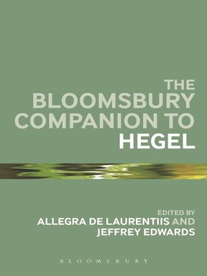 cover image of The Bloomsbury Companion to Hegel
